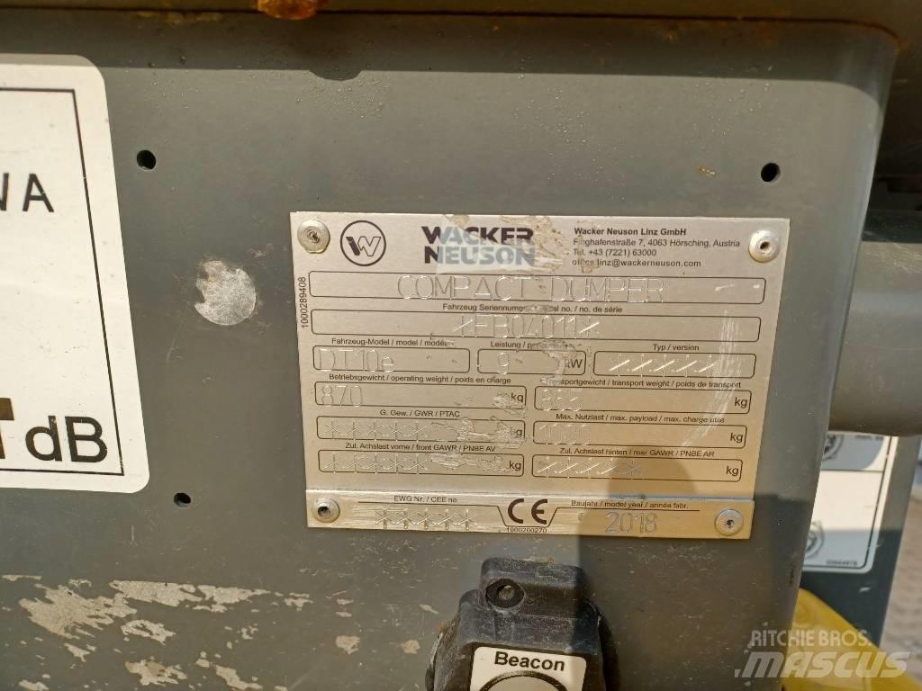 Wacker Neuson DT10e Autobasculante cu senile