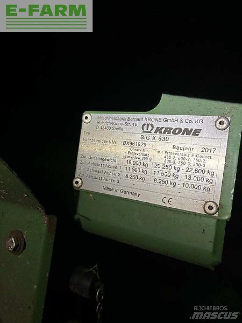 Krone big x 630 Forajere cu autopropulsare