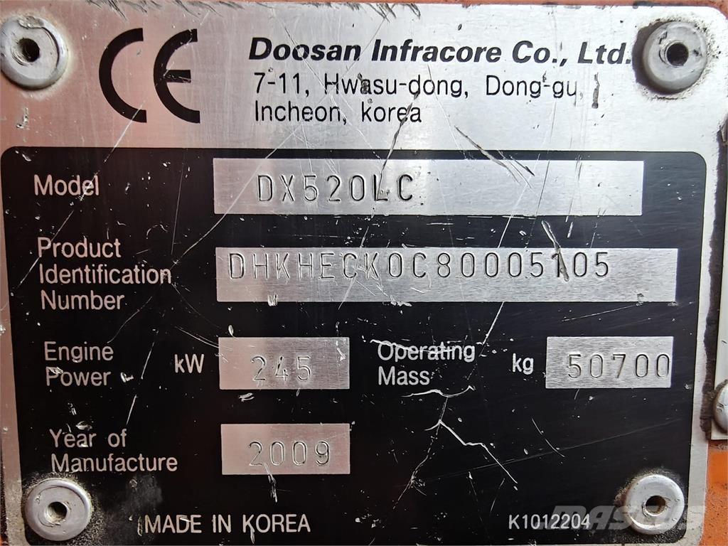 Doosan DX520LC Excavatoare pe șenile
