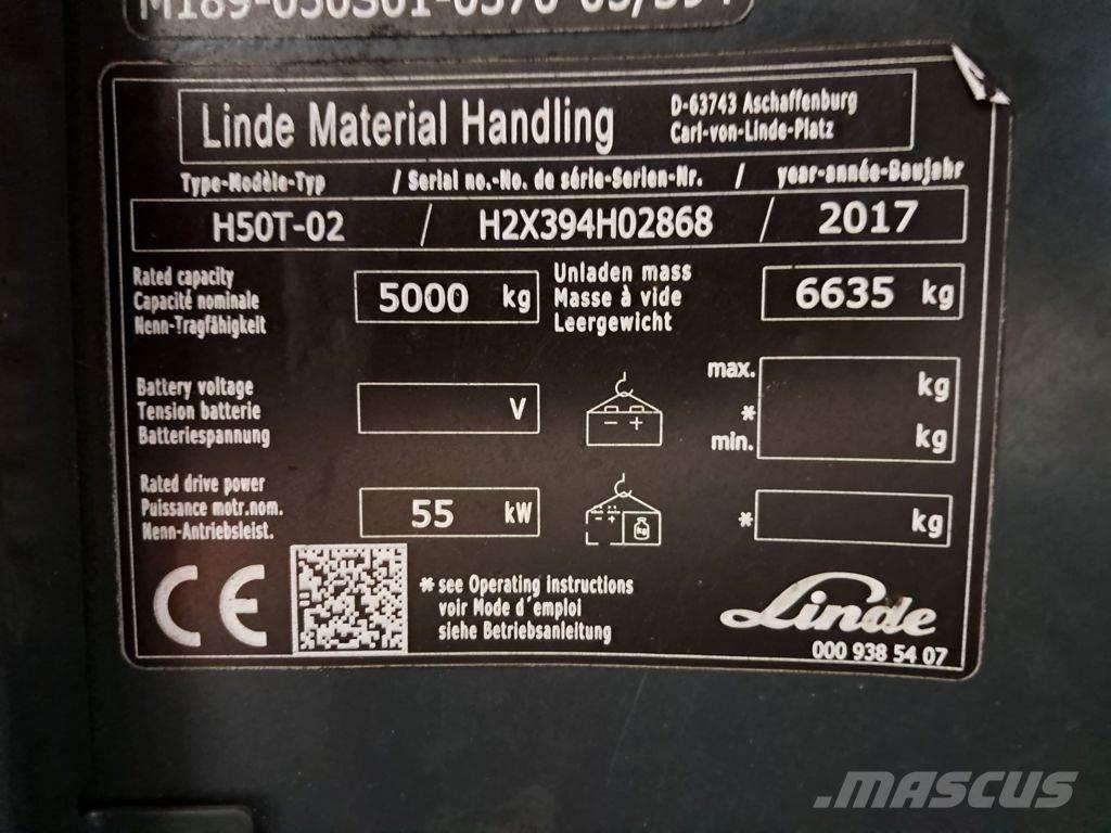 Linde H50T-02 Stivuitor GPL