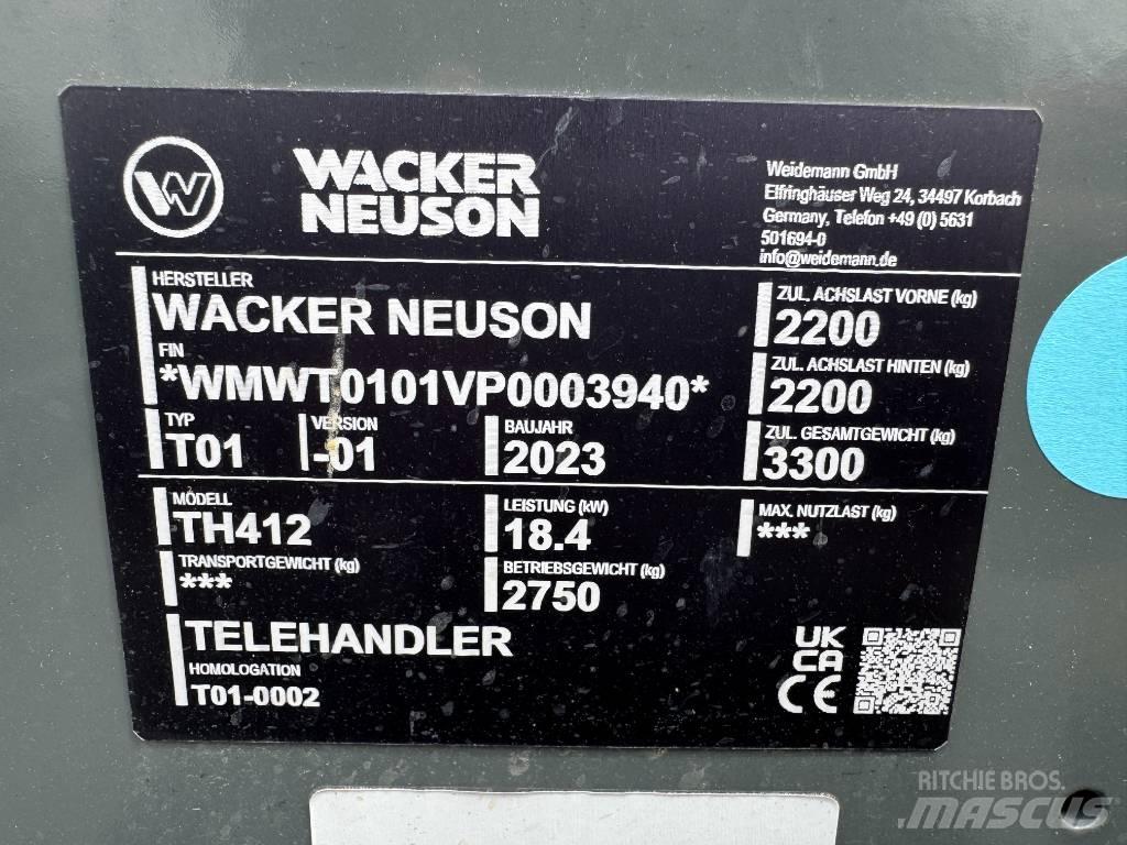 Wacker Neuson TH412 Stivuitoare telescopice
