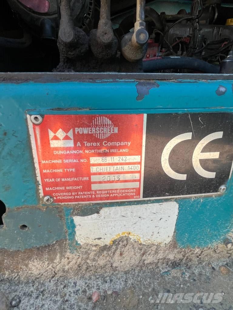 PowerScreen 1400 Dispozitive mobile de cernut
