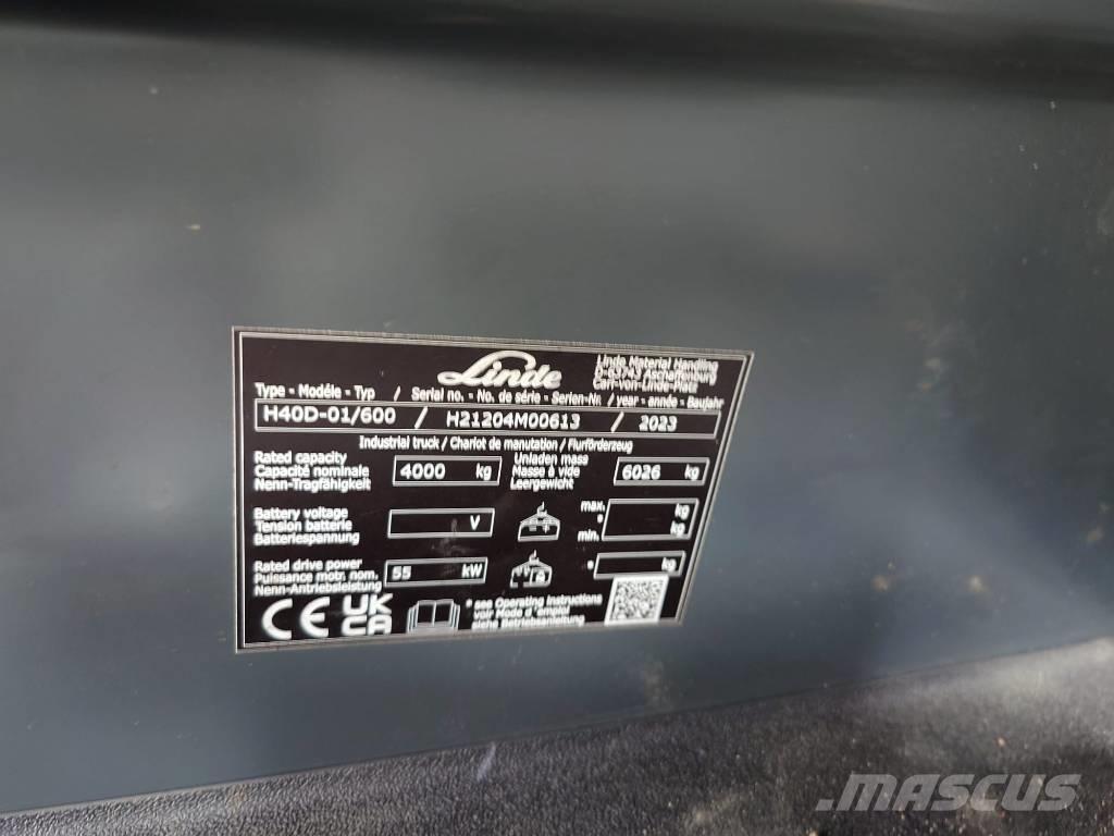 Linde H40D/600/1204 Stivuitor diesel
