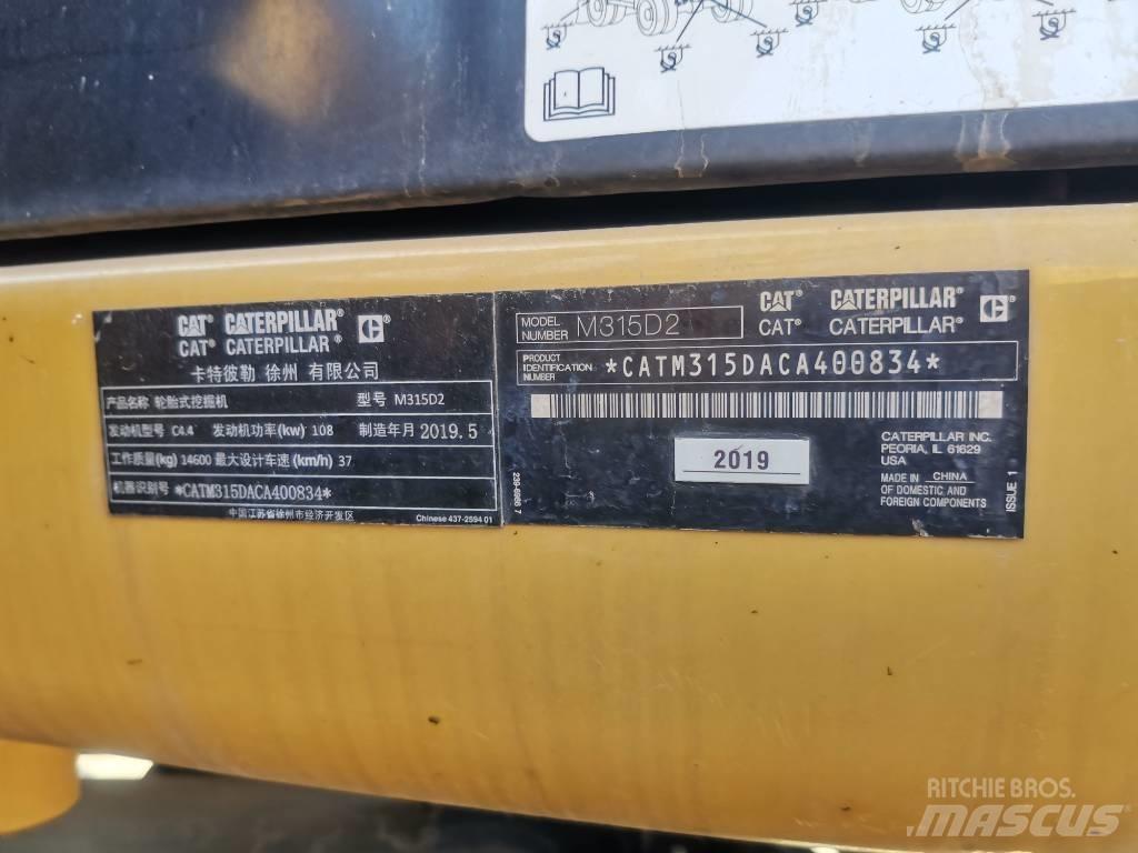 CAT 2019 CAT 315D2 Excavatoare cu roti