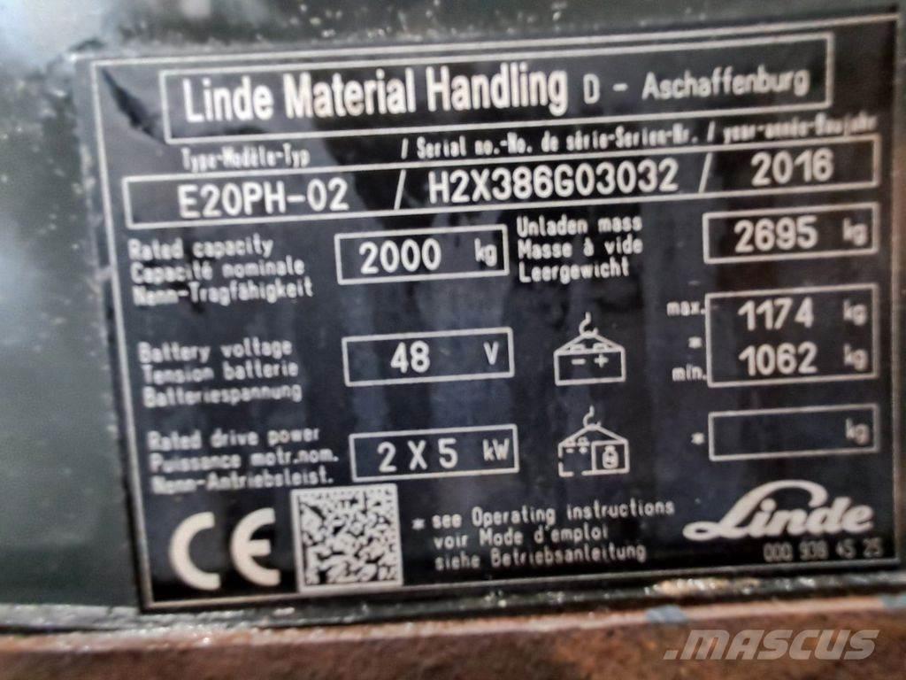 Linde E20PH-02 Stivuitor electric