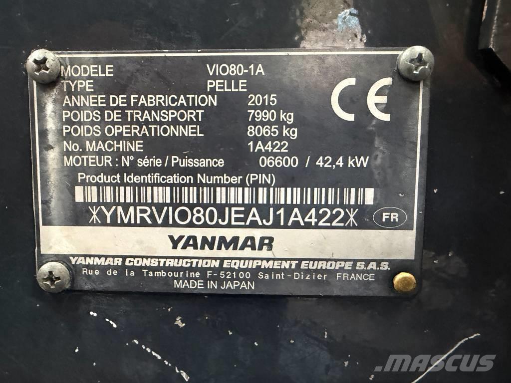 Yanmar Vio 80-1A Excavatoare 7t - 12t