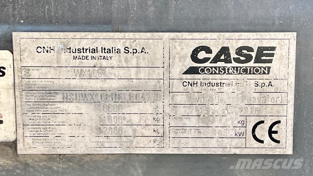 CASE WX 168 Excavatoare cu roti