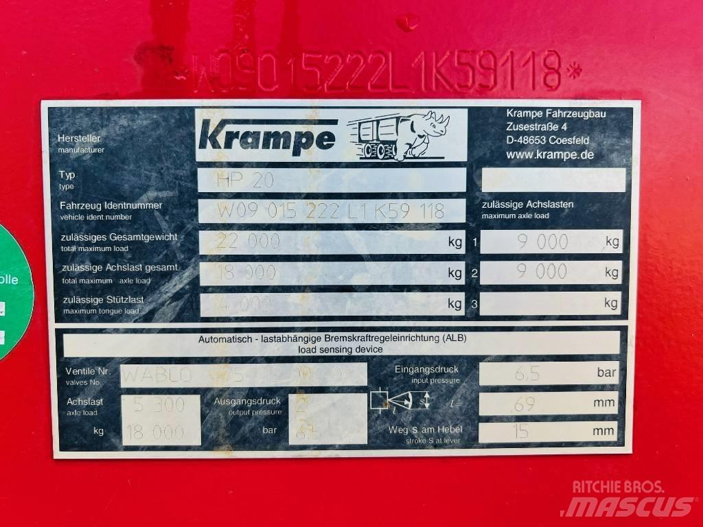 Krampe HP 20 Remorci rabatabile