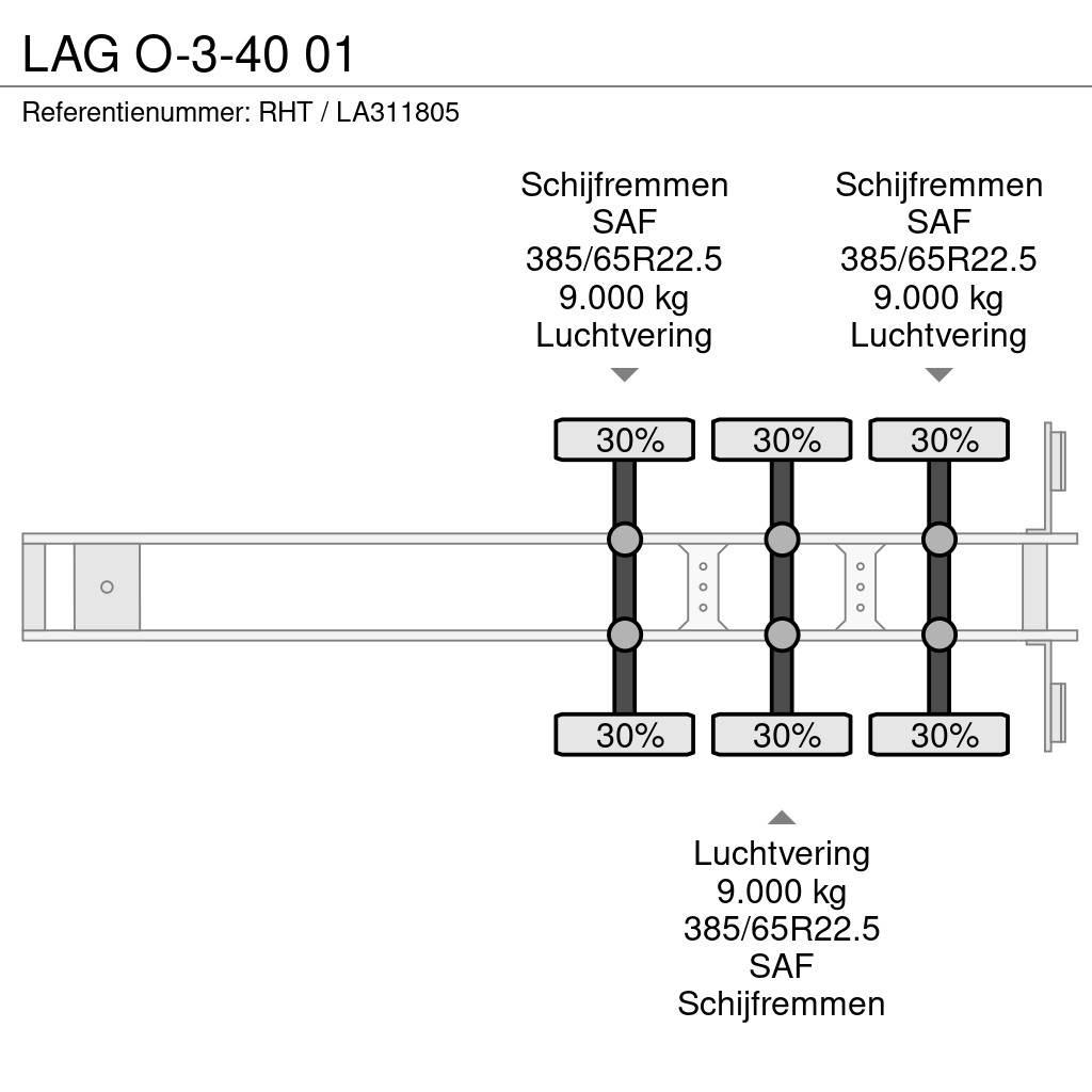 LAG O-3-40 01 Flatbed/Dropside semi-trailers