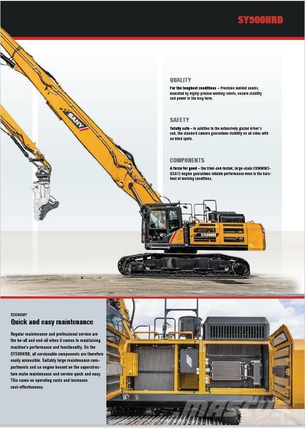 Sany SY500 HRD Excavatoare de demolare