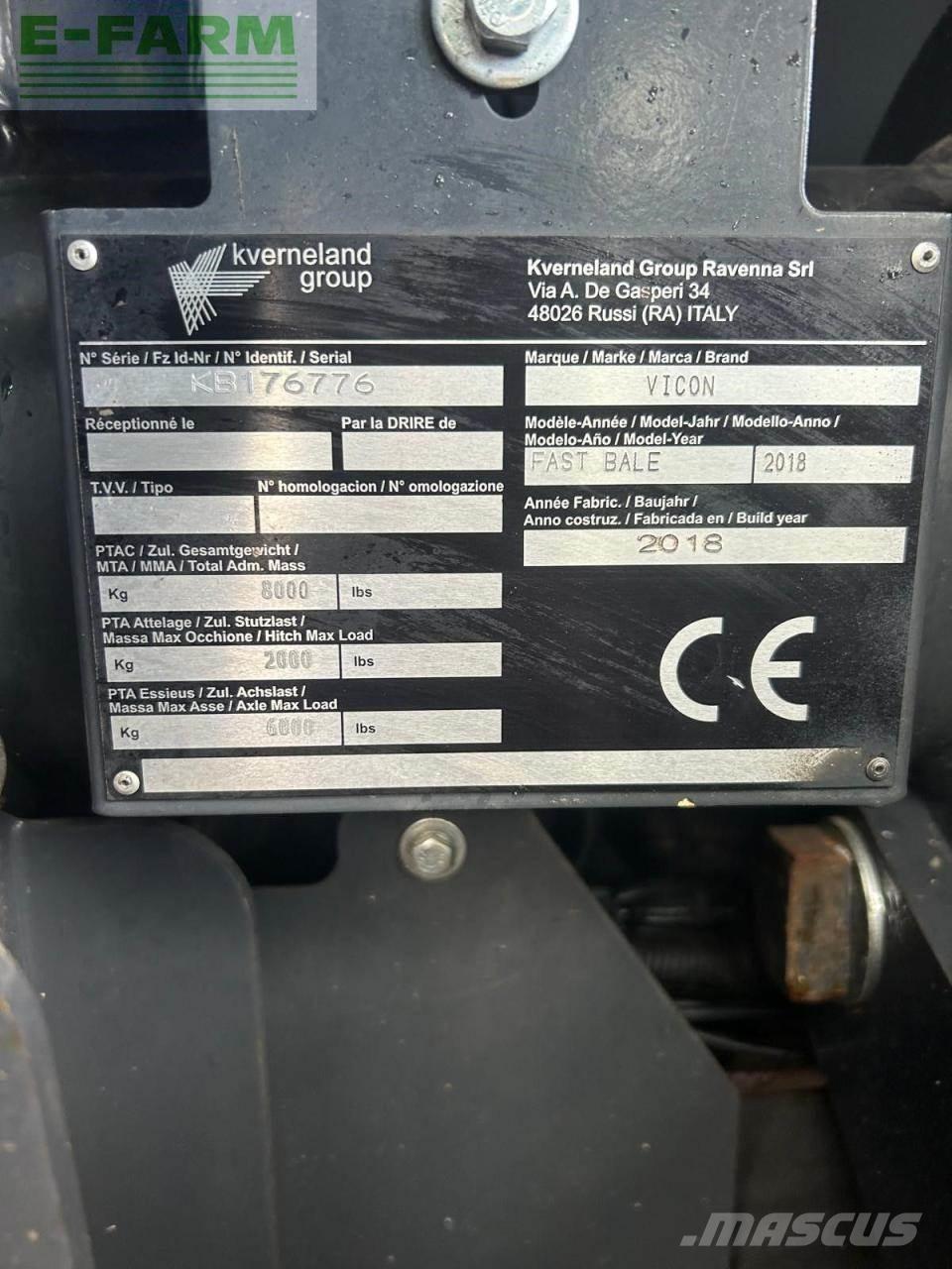 Vicon Fastbale Baler dreptunghiular
