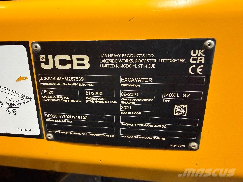 JCB 140 X Excavatoare pe șenile
