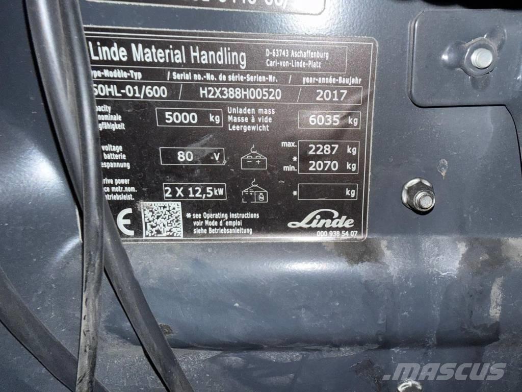 Linde E 50-02 Stivuitor electric