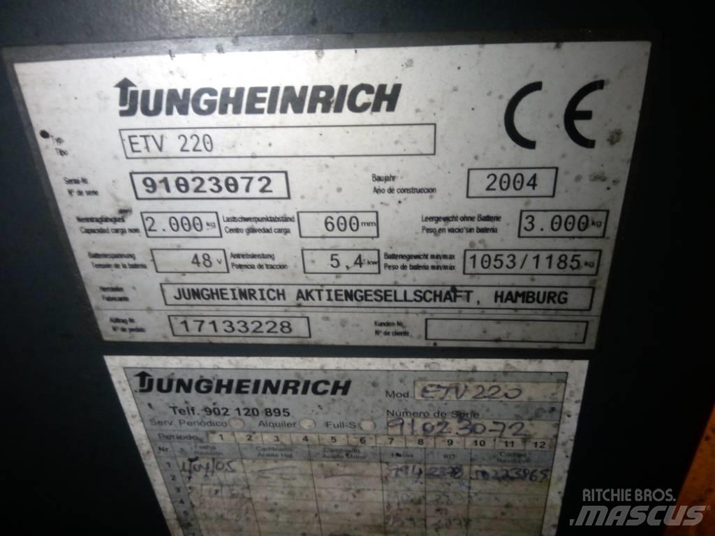 Jungheinrich ETV 220 Stivuitor cu catarg retractabil