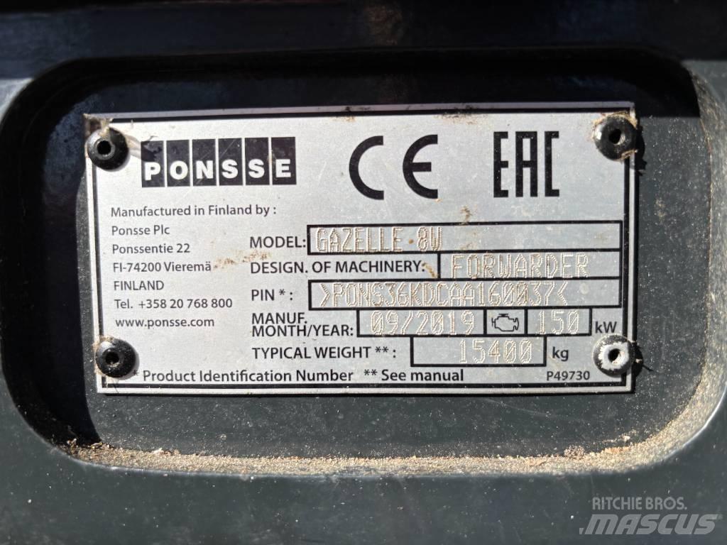 Ponsse GAZELLE 8W Utilaje de transport al bustenilor