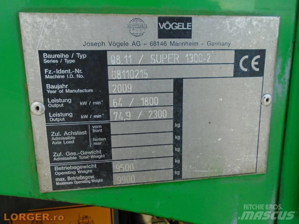 Vögele Super 1300-2 Pavatoare asfalt