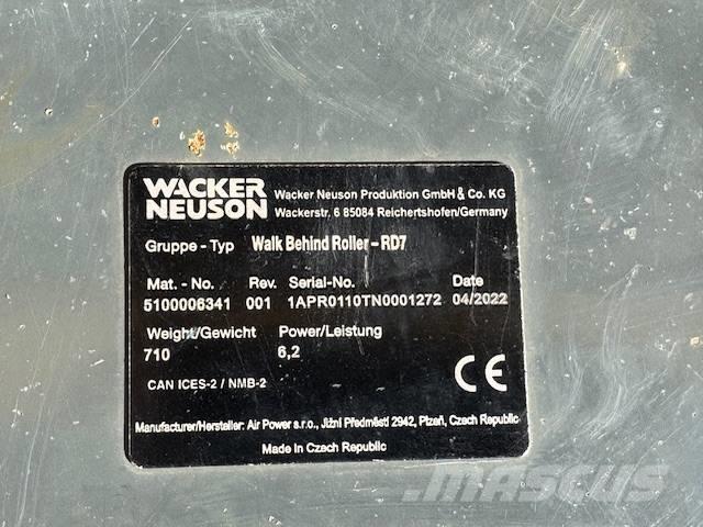 Wacker Neuson RD 7 Cilindri compactori dubli