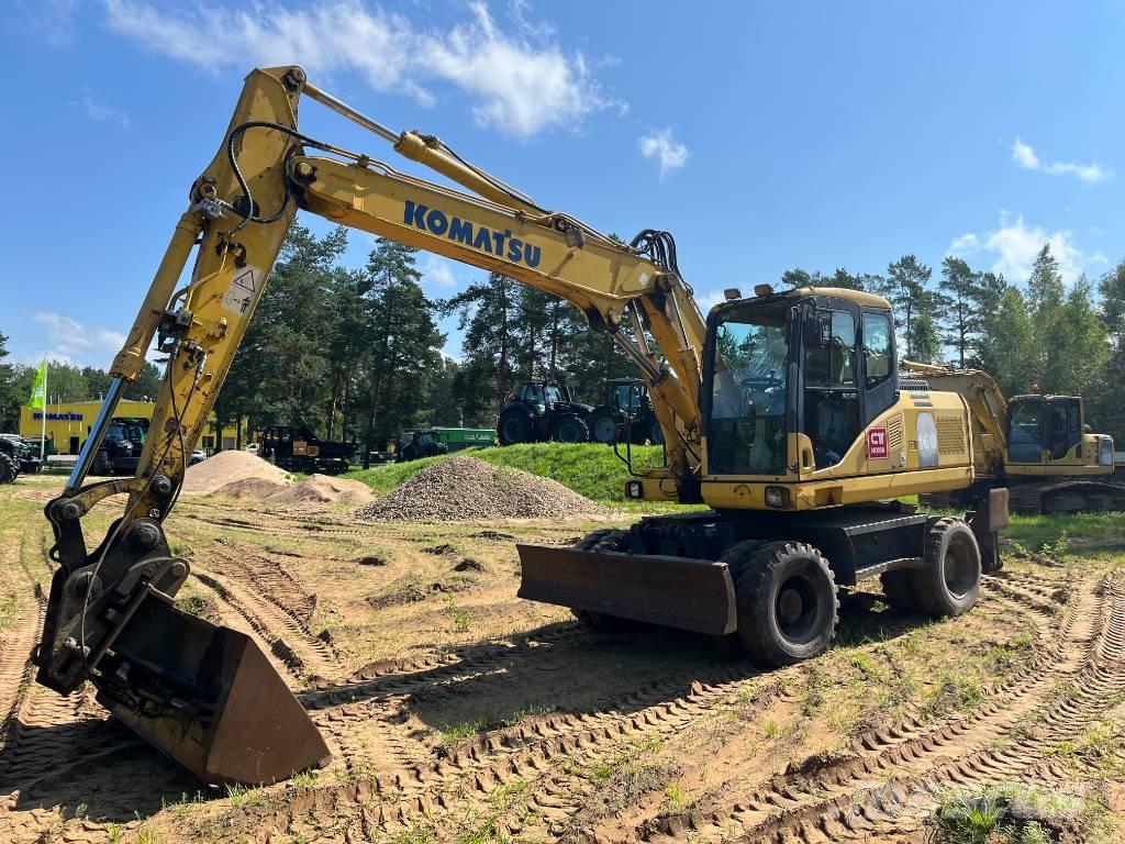 Komatsu PW 160-7 Excavatoare cu roti
