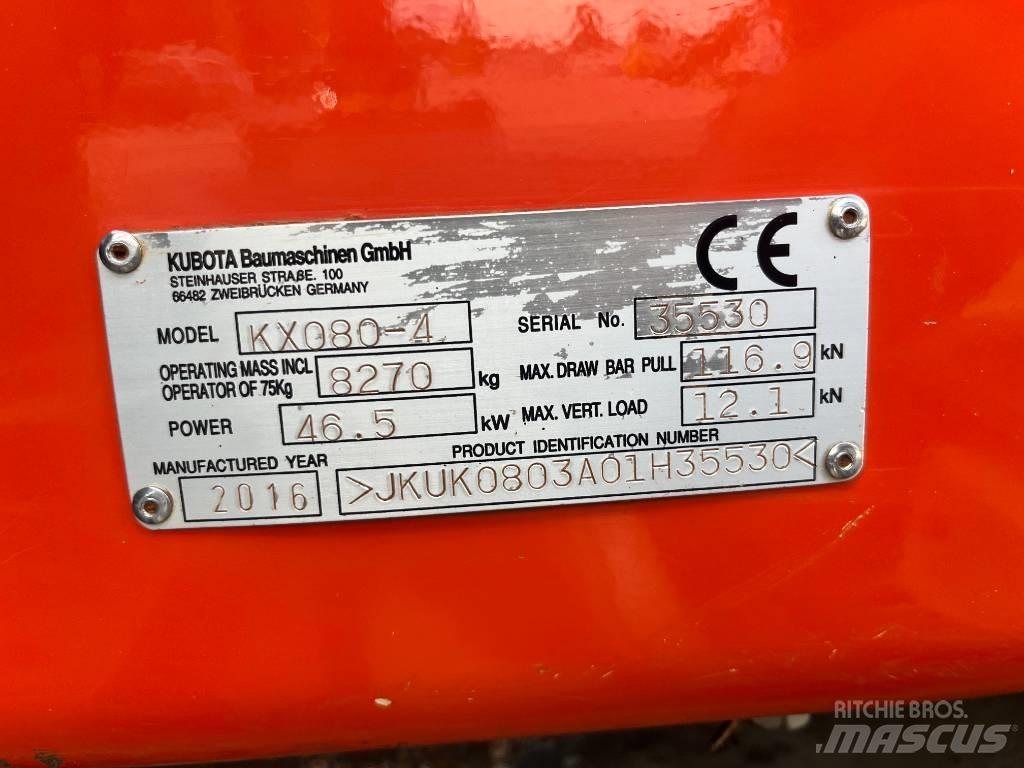 Kubota KX 080-4 Excavatoare 7t - 12t