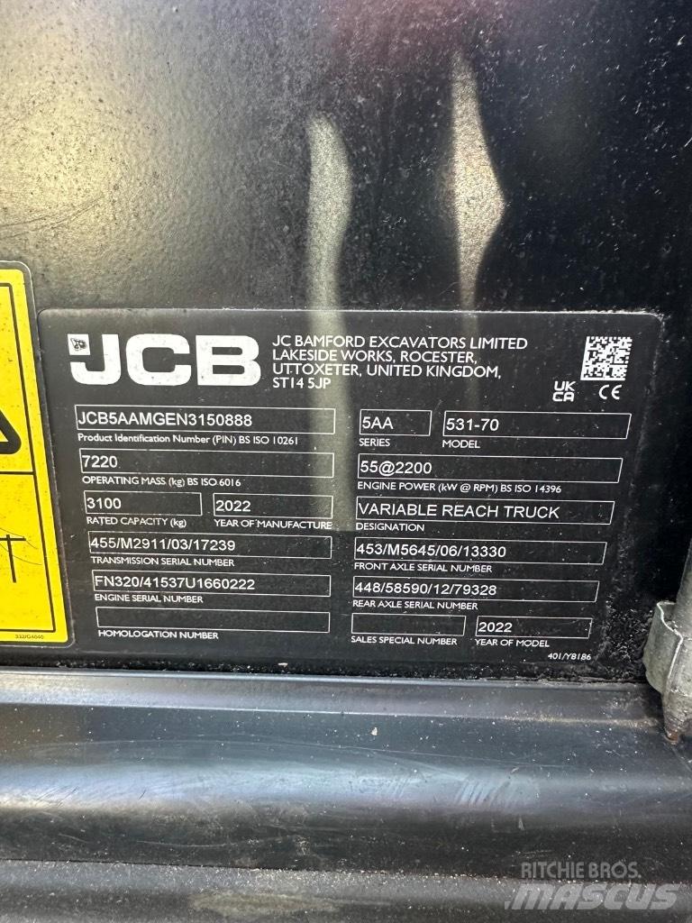JCB 531-70 Stivuitoare telescopice