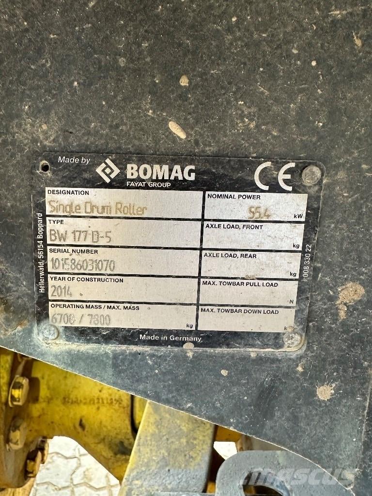 Bomag BW 177 D-5 Compactoare sol