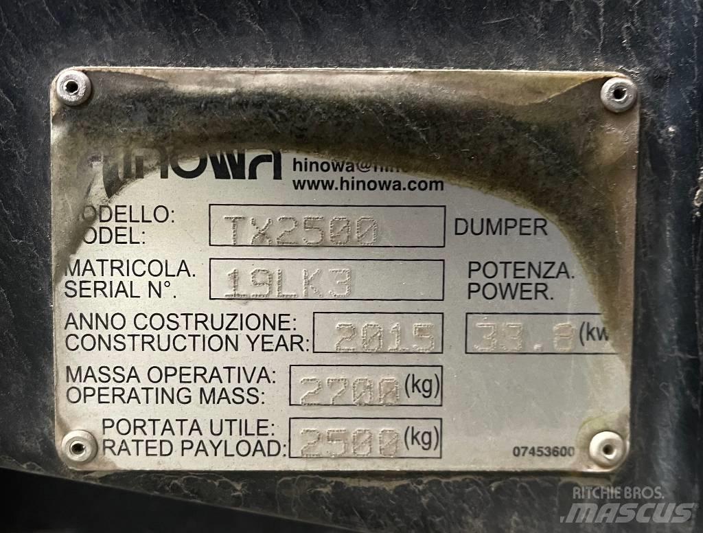 Hinowa TX 2500 Autobasculante cu senile