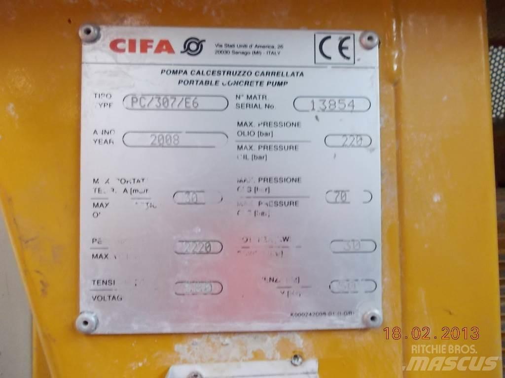 Cifa PC 307 E6 Pompa pentru beton
