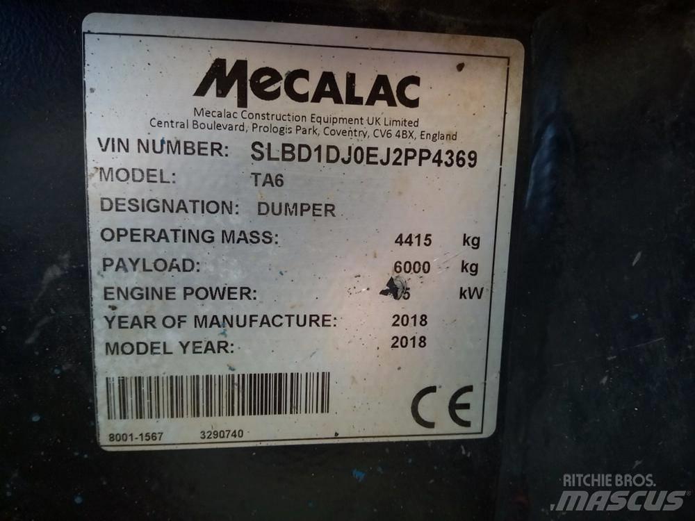 Mecalac TA6 dömper Transportoare articulate