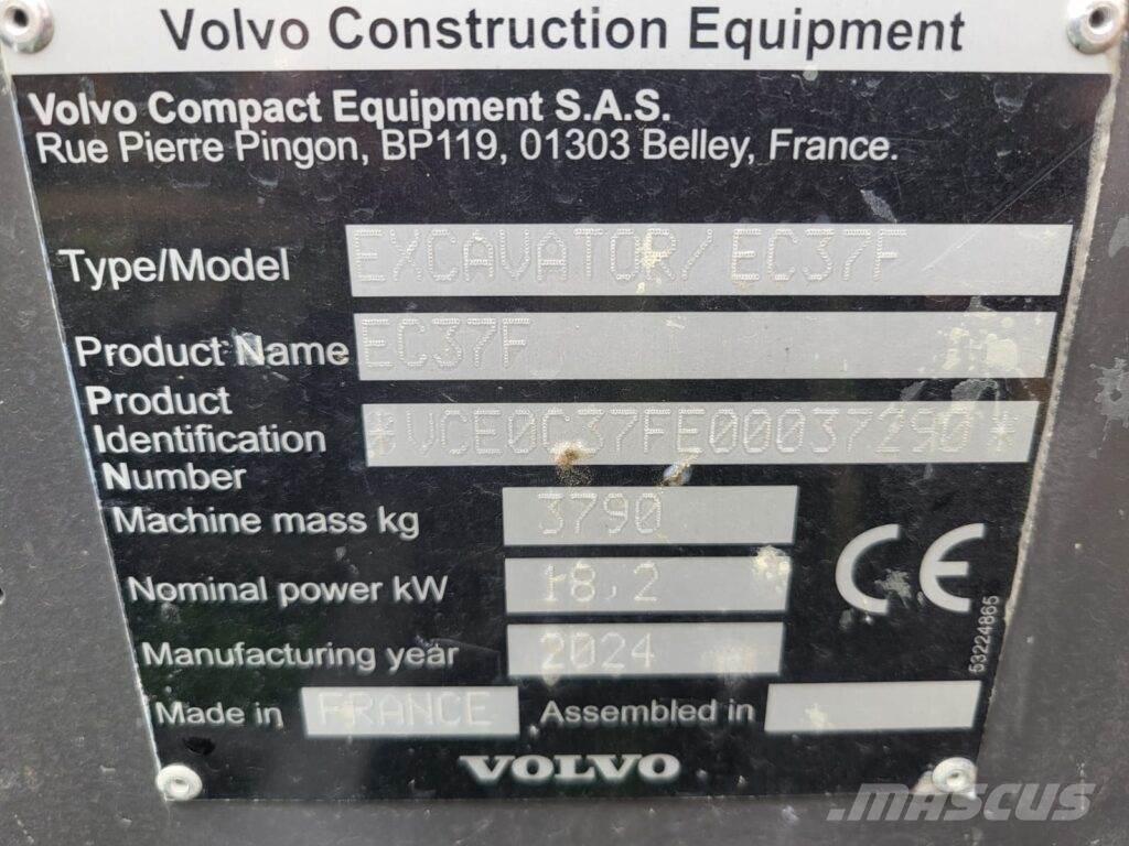 Volvo EC37F Mini excavatoare < 7t
