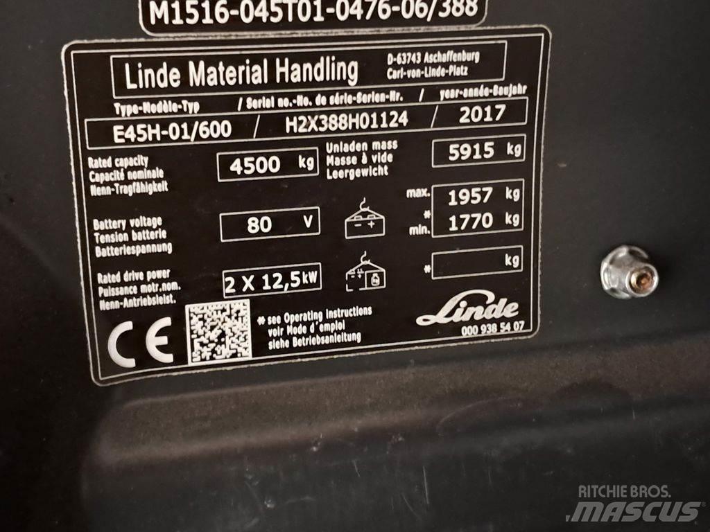 Linde E45H-01/600 Stivuitor electric