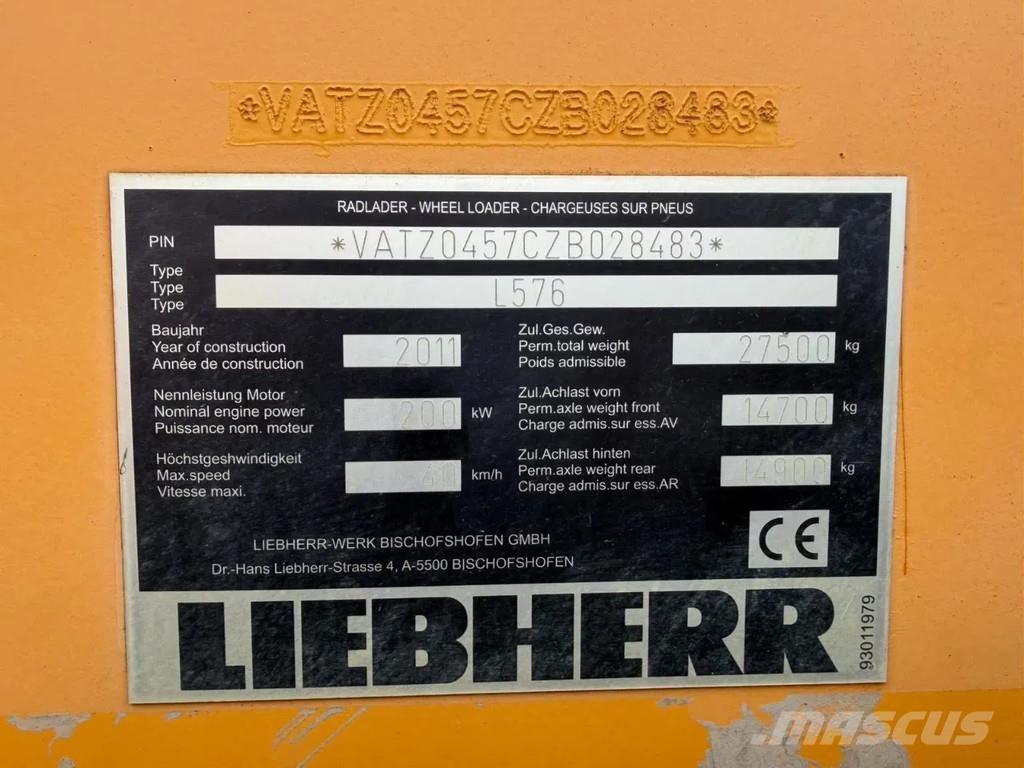 Liebherr L576 Incarcator pe pneuri