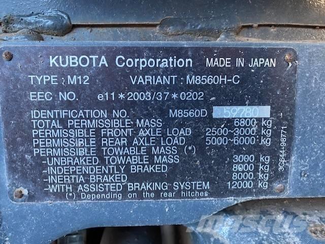 Kubota M 8560 Tractoare