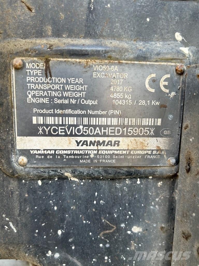 Yanmar VI050 - 6A Mini excavatoare < 7t