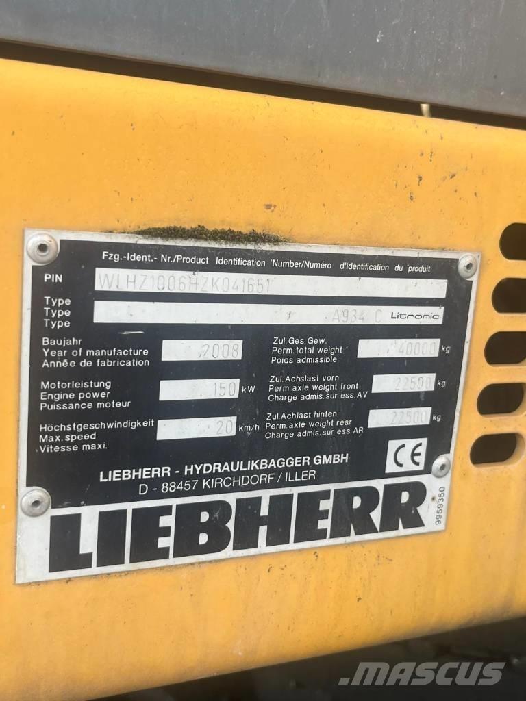 Liebherr A 934 C Paleta de manipulare