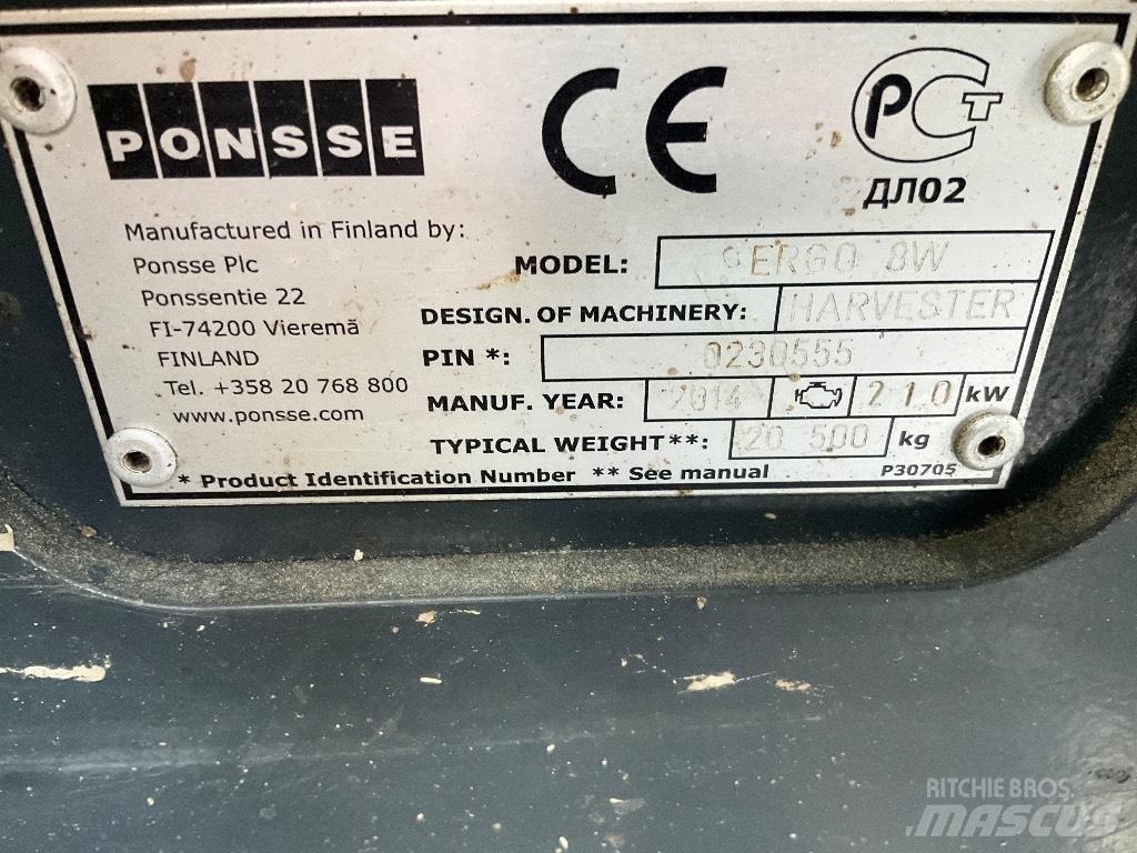Ponsse Ergo 8W Combine forestiere