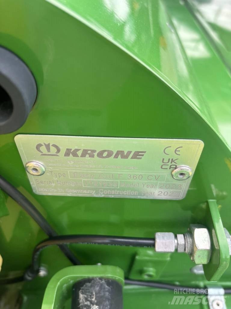 Krone F 360CV Cositoare de iarba cu umidificator