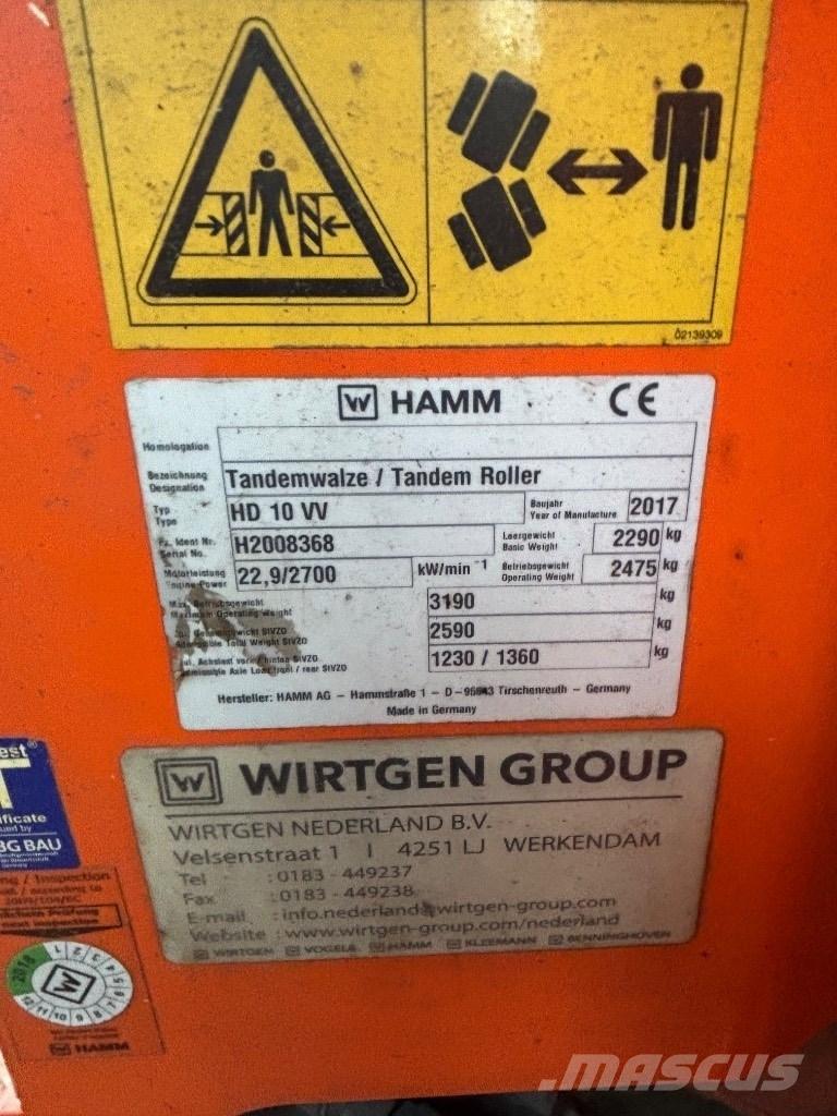Hamm HD 10 Elevatoare