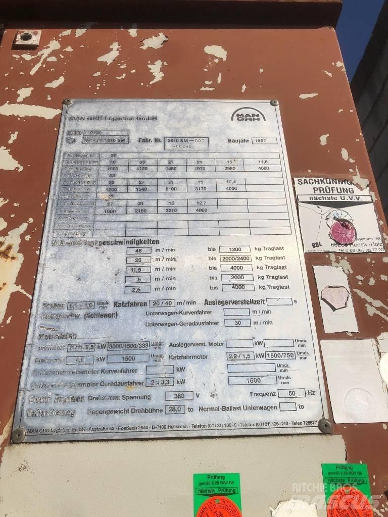 Wolff 3610 Self erecting cranes