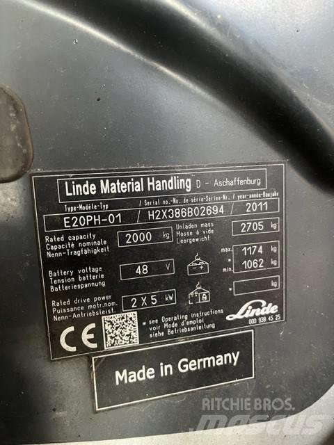 Linde E20 PH-01 Stivuitor electric