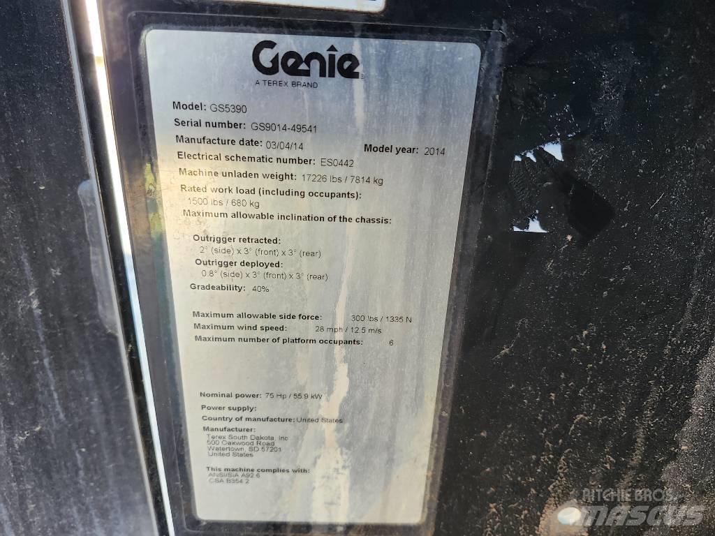 Genie GS 5390 Platforme foarfeca