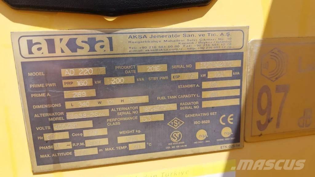 Doosan Aksa AD220 Alte generatoare