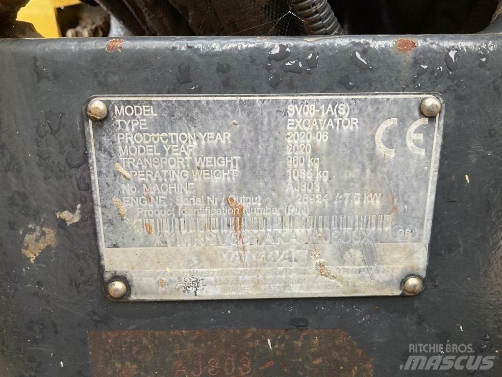 Yanmar SV08 Mini excavatoare < 7t