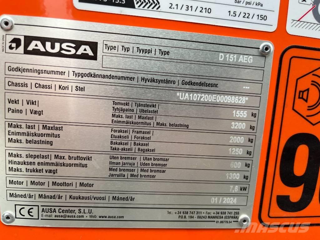 Ausa D151AEG Minitractor de teren