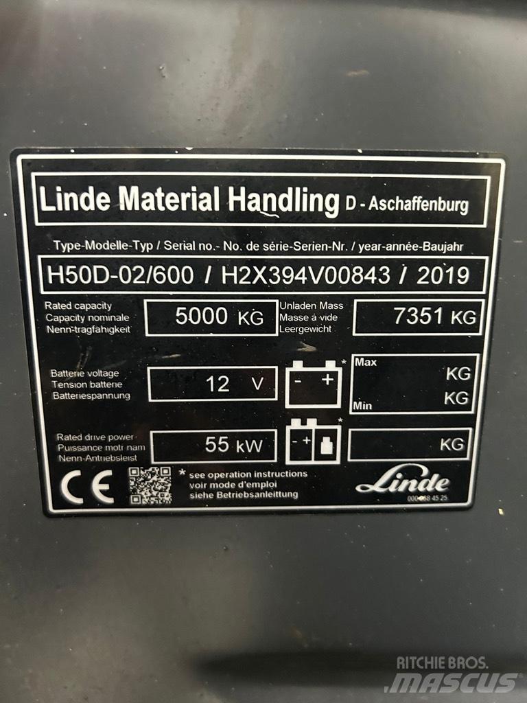 Linde H 50D-02/600 Stivuitor diesel