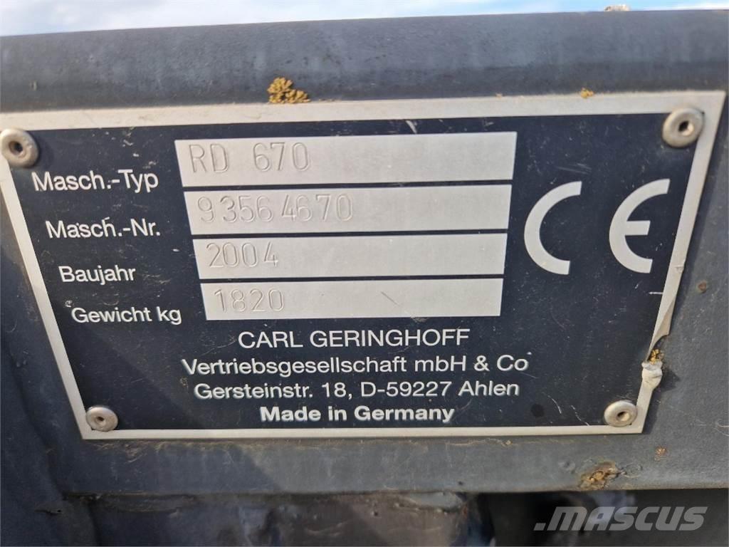 Geringhoff RD 670 Accesorii combine agricole