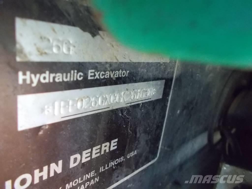 John Deere 26G Mini excavatoare < 7t