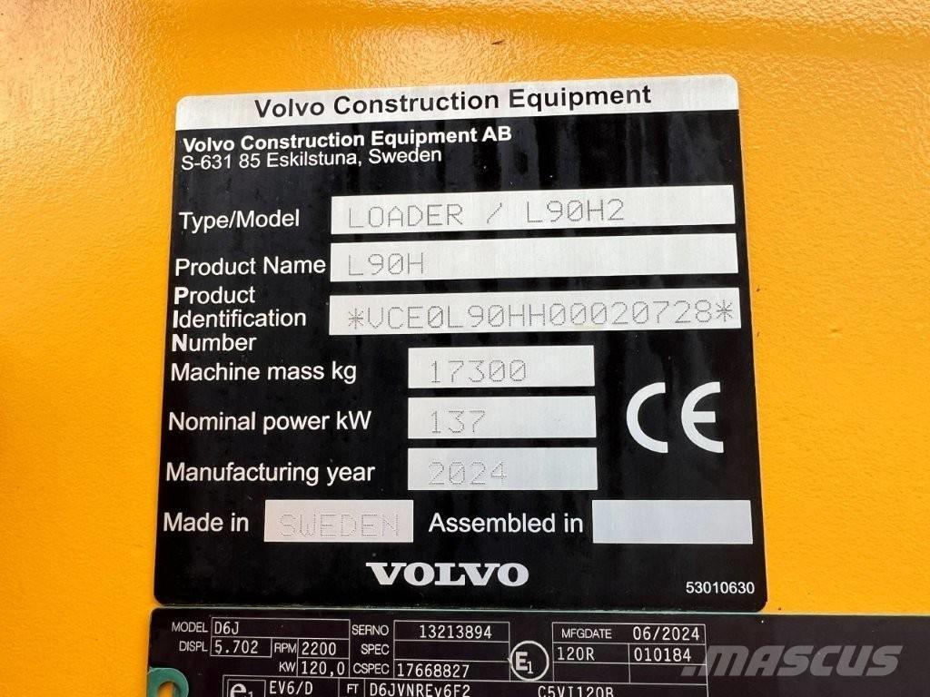 Volvo L90H2 Incarcator pe pneuri