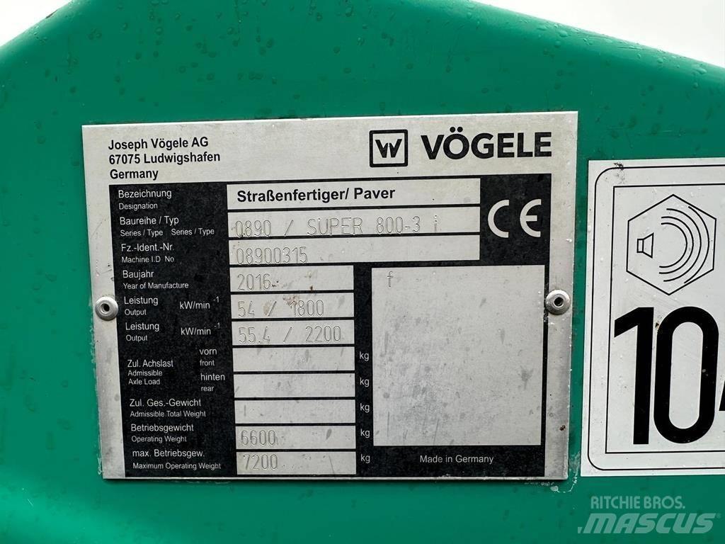 Vögele Super 800 -3i Pavatoare asfalt