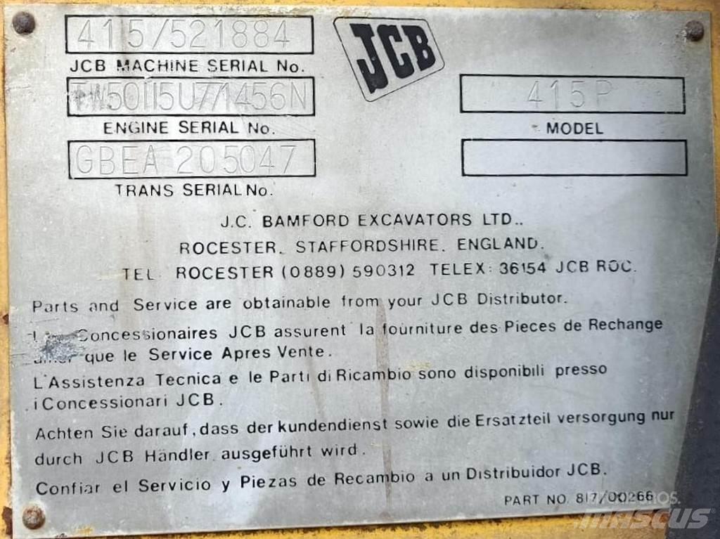 JCB 415P Incarcator pe pneuri
