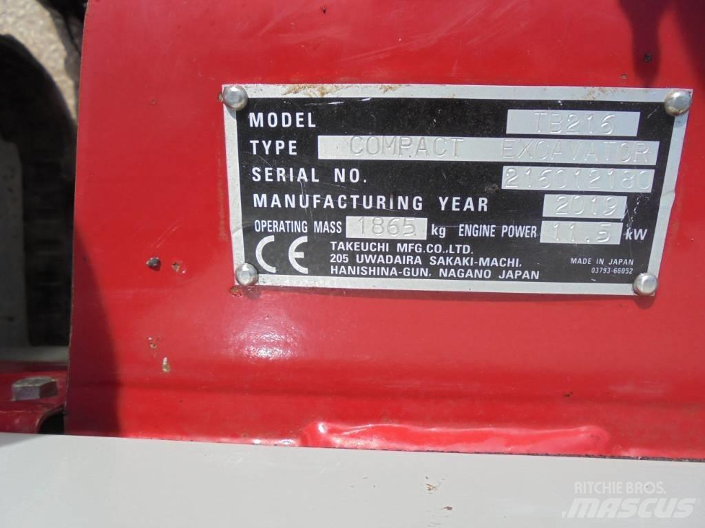 Takeuchi TB216 Mini excavatoare < 7t